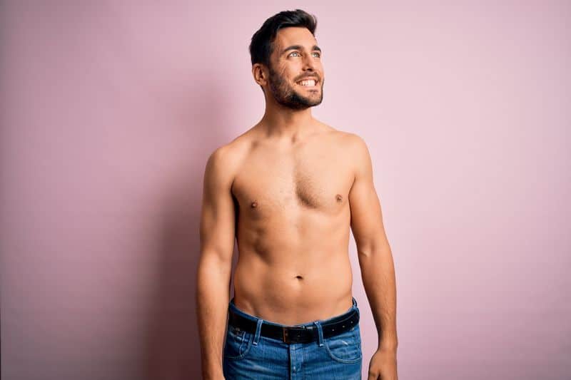 Young,Handsome,Strong,Man,With,Beard,Shirtless,Standing,Over,Isolated Young,Handsome,Strong,Man,With,Beard,Shirtless,Standing,Over,Isolated